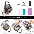 thumbnail image 5 of joogoo Women Purple Flower Chain Crossbody Bags Shoulder Handbag Phone Purse, 5 of 5