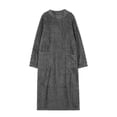thumbnail image 1 of Qarigey Vístete y mantente abrigado Colección de ropa de dormir cálida de invierno Pijamas para mujeres Camisones Mujer Tallas grandes Pijama gris oscuro L(115CM), 1 of 6