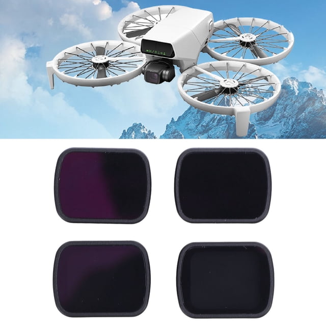 Filtro De Lente De Densidad Neutra, Filtro De Lente ND Bloqueo De Luz Fuerte Espejo De Vidrio óptico Tipo De Ajuste Directo ND32 ND64 ND8 ND16 Para Flip Drone