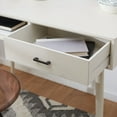 thumbnail image 4 of SAFAVIEH Remy Mid-Century 1 Drawer Writing Desk, Distressed White, 4 of 14