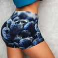 thumbnail image 4 of Naloa Blueberry Biker Shorts for Women Seamless Scrunch Short Women’s Yoga Shorts for Gym Running Sport Shorts - Large, 4 of 9