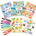 thumbnail image 1 of Set de libros para colorear y crayones TOYVENTIVE para niños de 1 a 4 años, 1 of 8