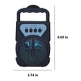 thumbnail image 3 of Altavoz Bluetooth, altavoz portátil inalámbrico con Bluetooth 5.0, compatible con tarjeta TF, cable auxiliar y unidad flash USB., 3 of 6