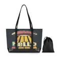 thumbnail image 7 of FORMRS Canvas Laptop Tote Bag for Women with 15.6" Computer Compartments Shoulder Handbag, Red UFO, 7 of 7
