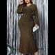 thumbnail image 4 of Vestido de Noche para Mujer, con Purpurina, Larga, Escote en V, Ajustado, Formal, con Lentejuelas, Talla Grande XXL, 4 of 8