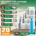 thumbnail image 2 of AGALI Transparent Storage Bags 20 Pack with Hand Pump - Space Saving Organizer, 2 of 7