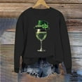 thumbnail image 4 of St. Patrick's Day Sweatshirts Shamrock Clover Print Shirts Casual Irish Gift Long Sleeve Loose Fit Tops, 4 of 6
