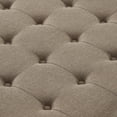 thumbnail image 4 of Classic Square Button Tufted Storage Ottoman Linen Upholstered Coffee Table With Nailhead Trims, 4 of 10