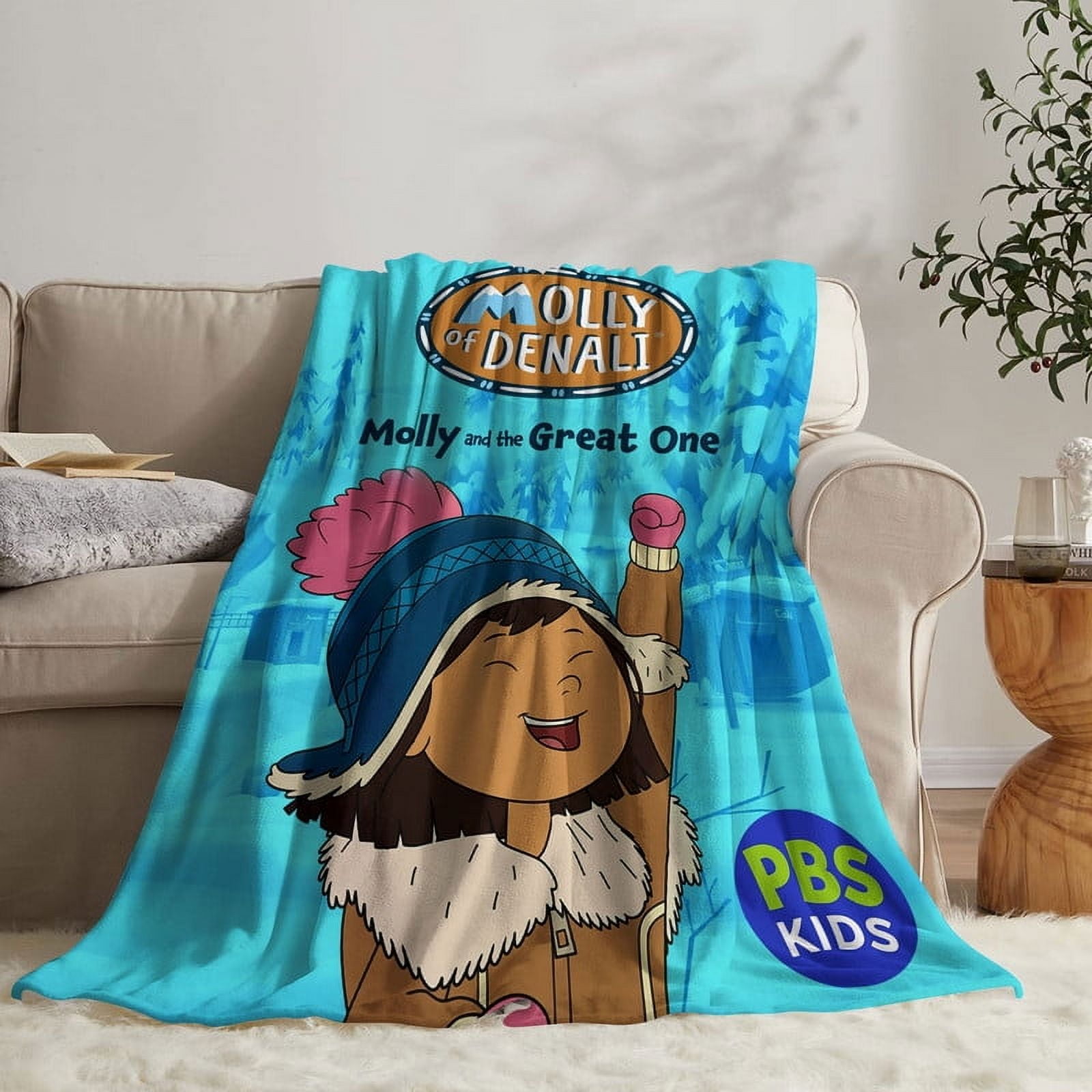 Molly of Denali Throw Blanket Gifts for Fans Lover Girls Boys Women Present Hoodie Him Bed 40"x50"
