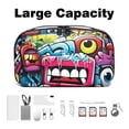 thumbnail image 3 of Graffiti Charger Pouch and Storage Box: Oxford Cloth Waterproof USB Cable Organizer and Cell Phone Cord Holder - 5.9x9.44x3.14 in, 3 of 6