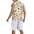 thumbnail image 2 of Sikiie Butterfly Flowers Basketball Jersey Reversible Men's Mesh Athletic Sports Shirts Training Practice S-4XLX-Large, 2 of 6
