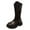 Black, variant on CAICJ98 Girls Boots Knee High Lace Up Side Zipper Mid Calf Combat Boots Sparkly Rainbow Winter Kids Riding Boots (Toddler/Little Kid/Big Kid),1.5