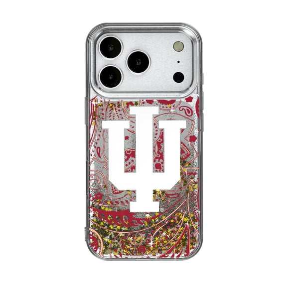 Indiana Hoosiers iPhone Glitter Paisley Design Case
