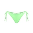 thumbnail image 4 of RELLECIGA Women's Green Tie Side Thong Bikini Bottom Adjustable Brazilian Bathing Suits for Women Size M, 4 of 6