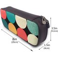 thumbnail image 3 of Customize PU Leather Pencil Bag Zipper Stationery Bag, Business Receipt Box, Suitable for Both en and Women Various Abstract Irregular Figures, 3 of 4