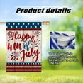 thumbnail image 4 of Happy 4th of July Independence Day Garden Flag Summer Independence Day Double Sided Rustic Farmhouse Large Yard Seasonal Holiday Outdoor Decor 28 × 40 Inch, 4 of 6