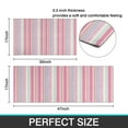 thumbnail image 7 of Pink and Green Striped Pattern Kitchen Rugs Sets Of 2,Anti Fatigue Kitchen Mat Rugs Non Slip Washable,Decorative Kitchen Floor Mats for Kitchen,Sink,Laundry,17"x30"+17"x47", 7 of 7