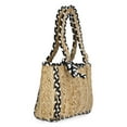 thumbnail image 2 of No Boundaries Women's Mini Jute Tote, Black, 2 of 5
