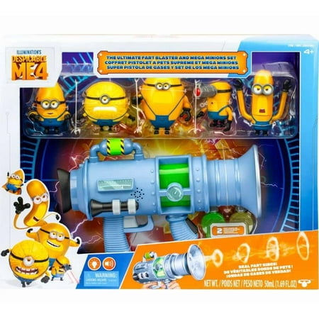 Despicable Me 4 Ultimate Fart Blaster & Mega Minions Set Toy (Includes 5 Figures!)