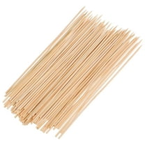 UPOUART 100Pcs Wooden Bbq Skewers Khaki Smooth Surface for Grilling Meat Vegetables