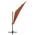 thumbnail image 3 of vidaXL 4-Tier Parasol with Aluminium Pole Terracotta 250x250 cm, 3 of 5