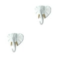 thumbnail image 4 of Maytalsory Animal Head Key Hook Sturdy And Durable Construction Adding Touch Of Whimsy White gold (elephant 2Set, 4 of 6