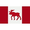 thumbnail image 2 of Moose Emblem On Canadian Flag Poster Print, 2 of 2