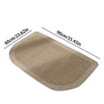 thumbnail image 3 of 1 Pc Kitchen Mats for Floor, Kitchen Rugs Non Slip Washable, Half Circle Kitchen Floor Mat Sink Rug Absorbent Half Round Shower Rug, 35.43x23.62 Inch, 15.75x23.62 Inch, Brown, 3 of 4