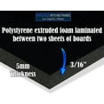 Black Foam Board 20x24 25PK Foam Core Boards 20x24 Foamboard,3/16 Thick