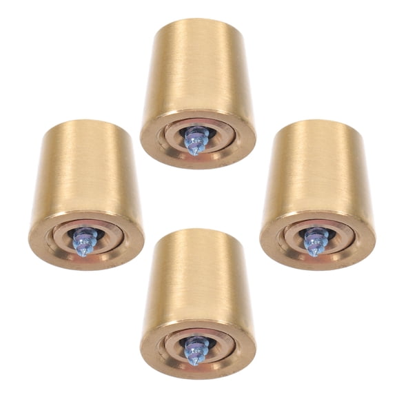 SOPOTUTU Smooth Lamp Stand Risers Golden Copper For Home Decor 4Pcs 0.6*0.6*0.5in