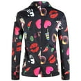 thumbnail image 4 of Tiweut Mens Floral Blazer Jacket Valentine's Day Paisley Tuxedo Suit Party Dress Coat,Black, 4 of 9