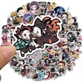 thumbnail image 2 of 100pcs Demon Slayer Anime Stickers, Repeating Waterproof Stickers for Kids Adults, Vinyl Laptop Stickers for Skateboard, 2 of 4