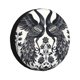 thumbnail image 1 of Fotbe Artistic Black White Peacocks Funda de Llanta de Repuesto con Estampado, Engrosada, Ajuste Universal para Jeep, Remolque, RV, SUV, Camión-16 inch, 1 of 6