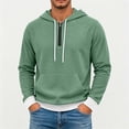 thumbnail image 5 of Hvogkswy Quarter Zip Hoodies for Men Solid Color Waffle Long Sleeve Hooded Sweatshirt Fall Outdoor Hiking Casaul Pullover Sweatshirts, 5 of 5