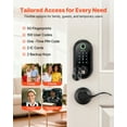 thumbnail image 2 of VEVOR Fingerprint Door Lock Set, Electronic Biometric Deadbolt Keyless Entry Door Lock with Handle, Touchscreen, Auto Locking, One-Time Code, 2 of 9