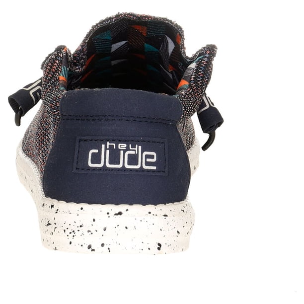 Hey Dude Mens Wally Sox Blue Orange Casual Shoe - Walmart  display picture 2