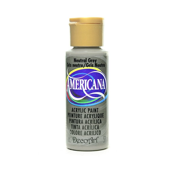Americana Acrylic Paints neutral gray, 2 oz. (pack of 8)