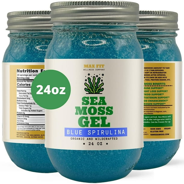 Sea Moss Gel Organic Raw (12 Flavors) 24Oz Wildсrafted Gold Sea Moss