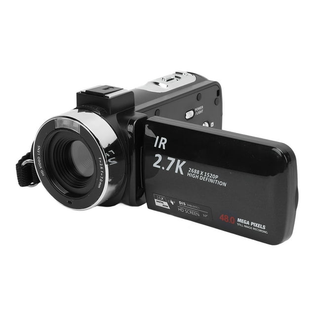 Video Camera Víblica, 16x zoom digital 48MP Vlogging Camera webcam de 3.0 Pulgadas Pantalla Tft para Fotogramación