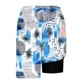 thumbnail image 7 of WAENQINLA Beach Shorts for Men with Fitted Liner Casual Quick Dry Elastic Waisted Swim Trunks Palm Tree Graphic Summer Hawaiian Shorts with Pockets Sky Blue Shorts,Size S-2XL, 7 of 7