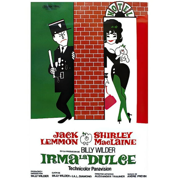 Irma La Douce - Spanish Movie Poster / Print (Size: 27" X 39")