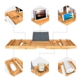 thumbnail image 2 of Bambloom Bamboo Bathtub Tray,Luxury Expandable Bath Tray for Tub with Bath Ball and Soap Dish,Yellow, 2 of 7