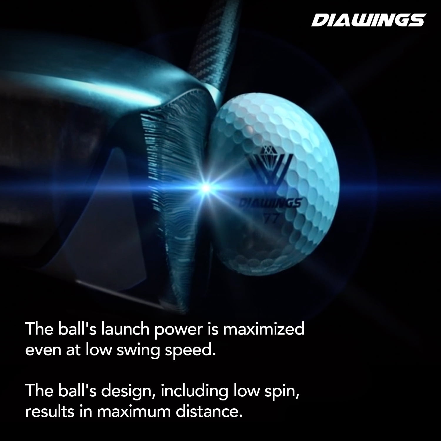 DIAWINGS MAX DISTANCE GOLF BALL YELLOW 12 Balls