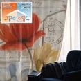 thumbnail image 5 of Retro Floral Blackout Curtains for Bedroom/Living Room, Pinch Pleated Black Out Curtains, Red Yellow Tulips Barm Doors Farmhouse Wooden Room Darkening Window Drapes with Hooks 2 Panels, 39"x70", 5 of 8