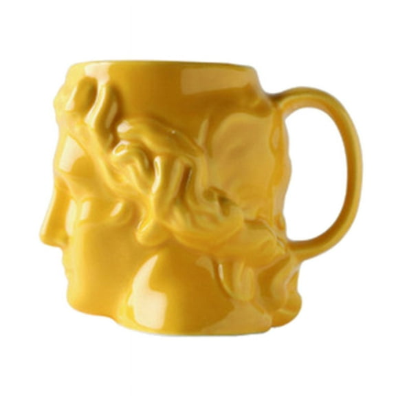 HGYCPP Novelty Coffee Mug Multicolor David Statue Mug Coffee Cup Ceramic Mugs Christmas Holiday Gift for Men Women Who Love Art