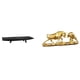 thumbnail image 1 of Bandeja para servir,Bandeja para servir frutas,centro de mesa con almacenamiento,Bandeja rectangular de madera para servir comida,Estatua de escritorio,Figura decorativa de pelea de toros y osos, 1 of 8