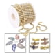 thumbnail image 4 of Accesorios Cadenas de Fila Cristal Ropa Rhinestone Artesanía Decoración Decoración dorado, 4 of 9