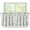 White Daisy Pink Butterfly, variant on Blue Sky Kitchen Tier Curtains White Cloud Half Window Curtains 24 Inch Length Rod Pocket Small Window Curtains Treatment for Living Room Bedroom Decorations for Home