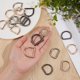 thumbnail image 3 of 18 piezas de 9 estilos de ganchos para llaves con resorte en forma de D, clip semicircular de metal para cinturones, mochilas, bolsos y otros, 3 colores, 3 of 5