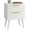 Fluted - White, variant on Modern Bedside Table, Nightstand with 2 Drawers,Fluted Side Table with Wood Legs,Mid Century End Table for Bedroom,Small Space